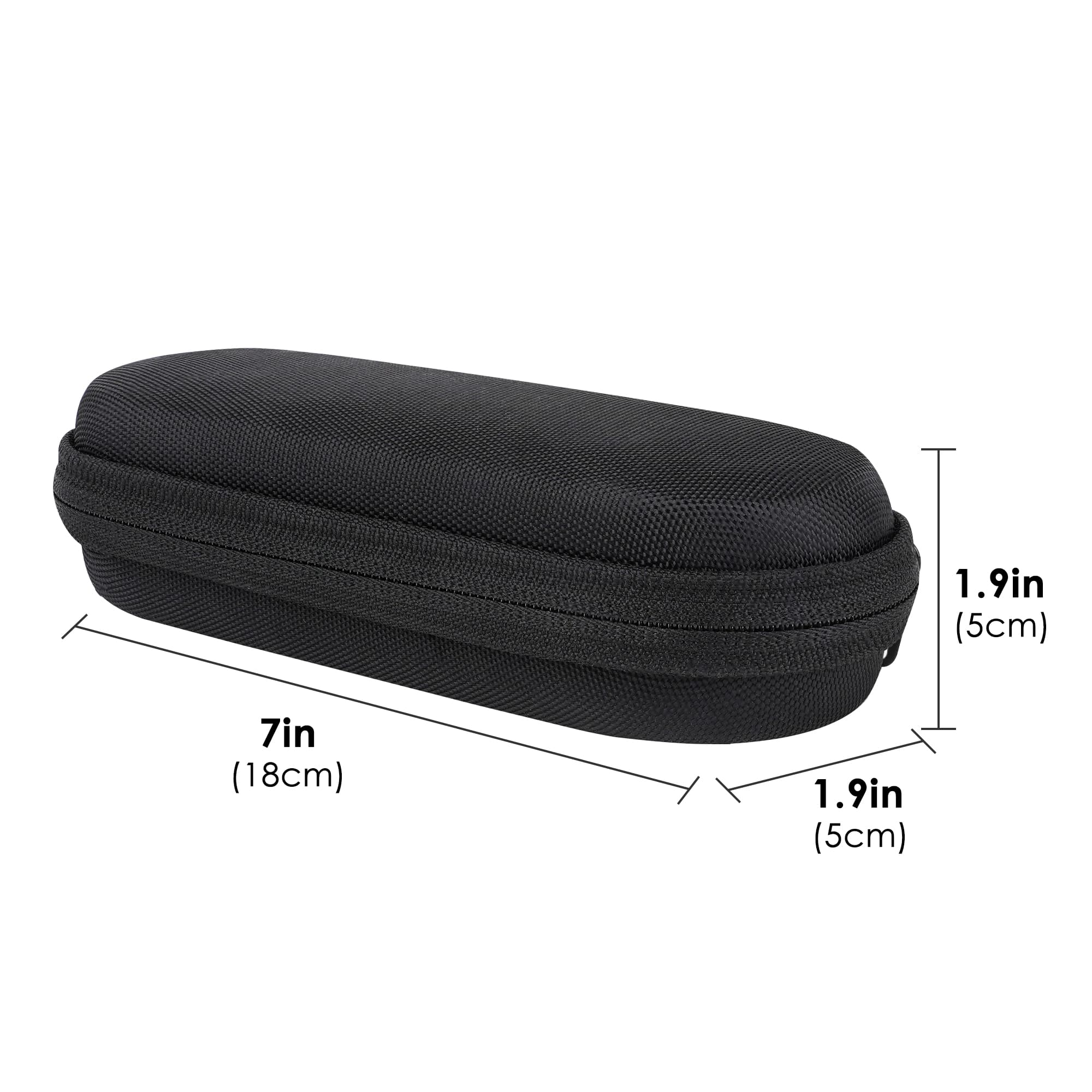 ReignSword 2 Slots Fountain Pen Case, Oxford Zipper Pen Box Pouch, Storage Organizer for Office Supplies, Gift for Man Woman (Black) - 1