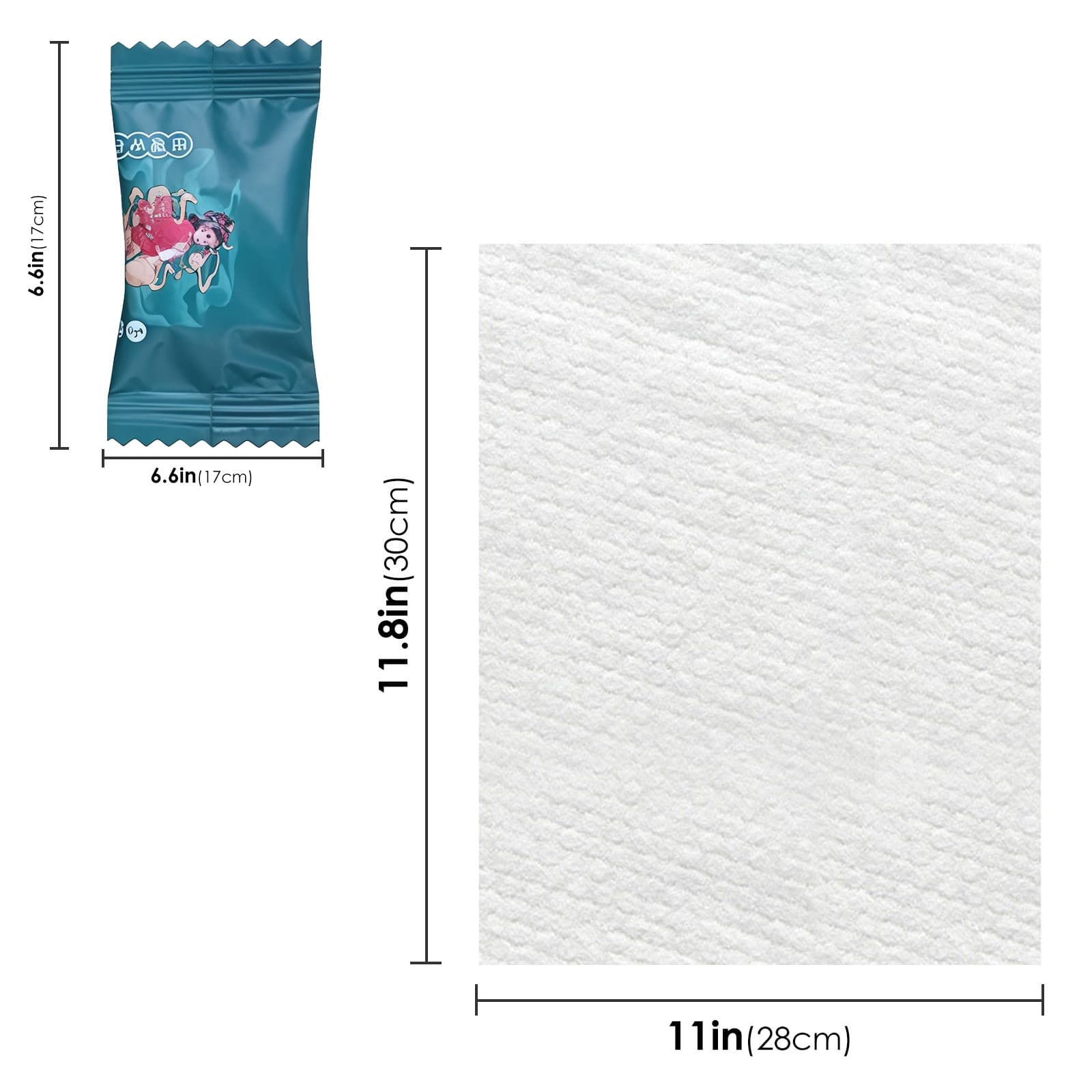 ReignSword 100 Pack Disposable Face Towels 9.4” x 11.8”, Soft Face Towelettes for Makeup and Clean, Face Wipes for Travel Camping Hiking Outdoor - 1
