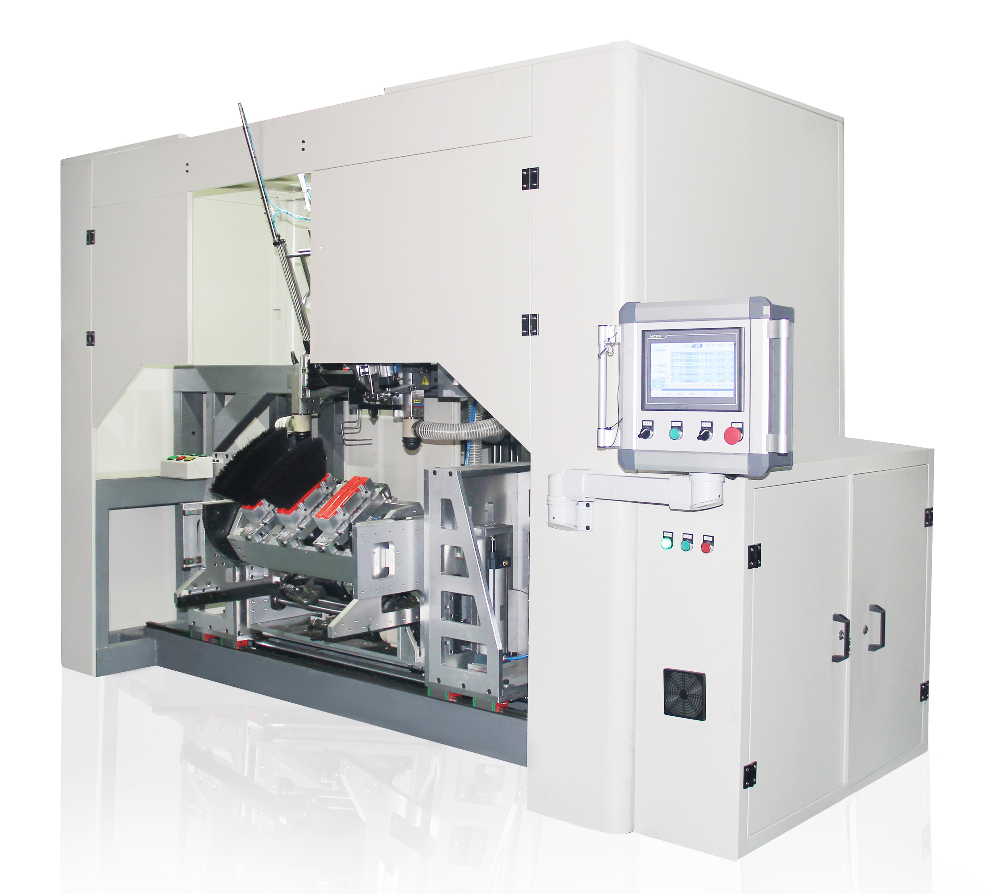 PiiWay 5 Axis 2 Drilling and 1 Tufting Automatic CNC Brush / Broom Making Machine for Kinds of Brooms - 1