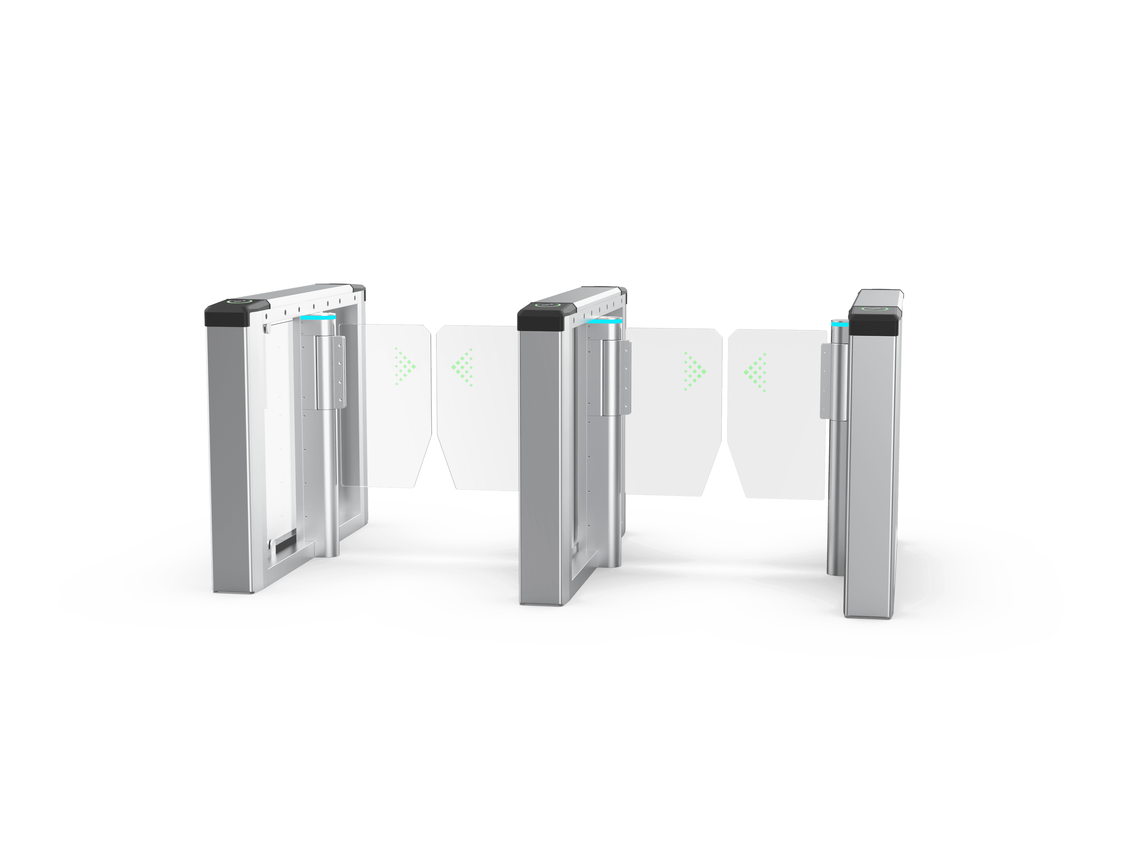 Multi-Factor Access Control Speed Gate with Stainless Steel Construction2-Way Operation for High-End Buildings - 1