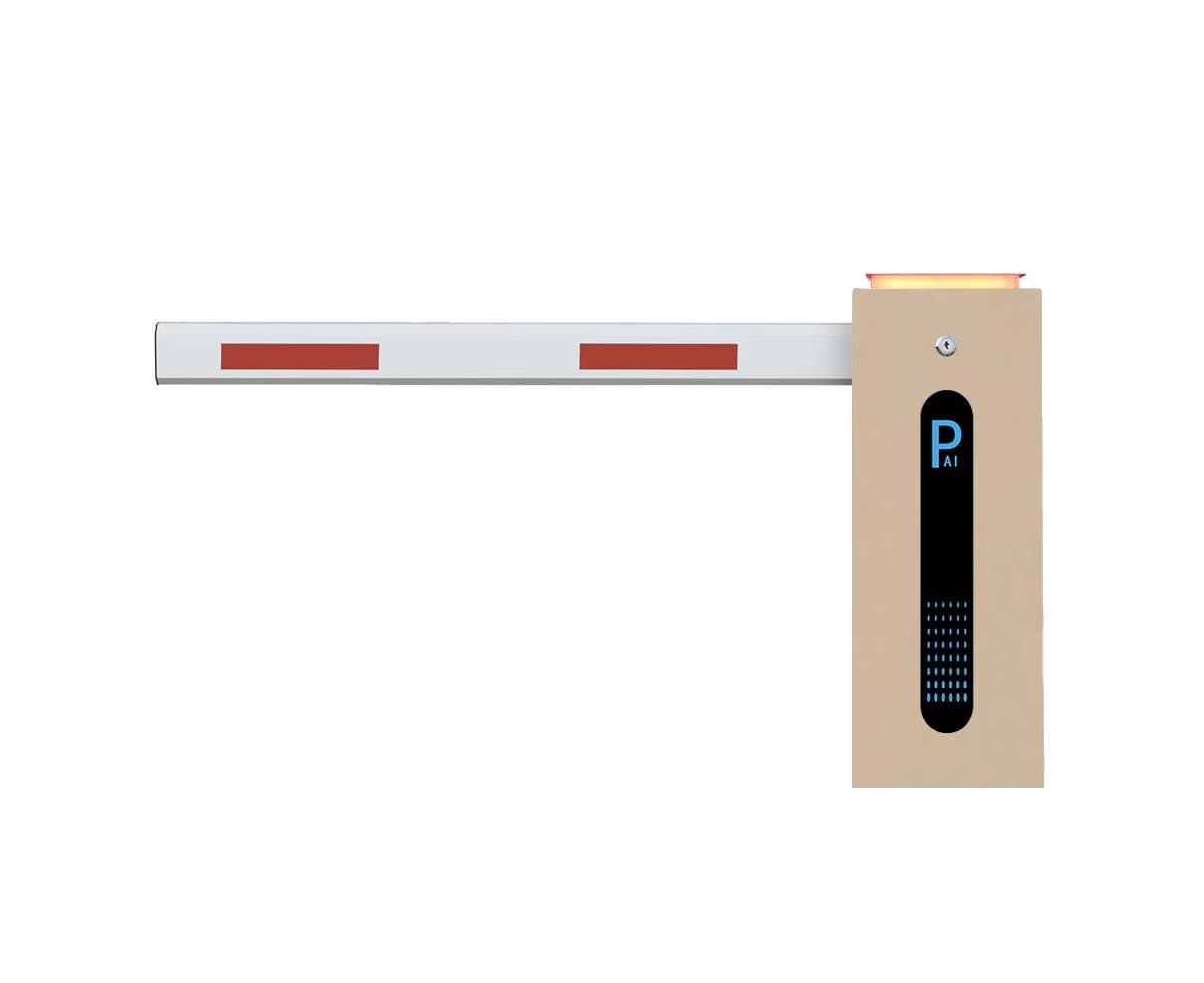 Smart Barrier Gate LED Turnstile Brushless Motor IP44 Collision Avoidance Metal TCP/IP Communication License Plate Recognition - 1