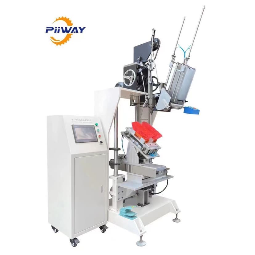 CNC Brush Machine Double Color Broom Bristle Inserting Machine