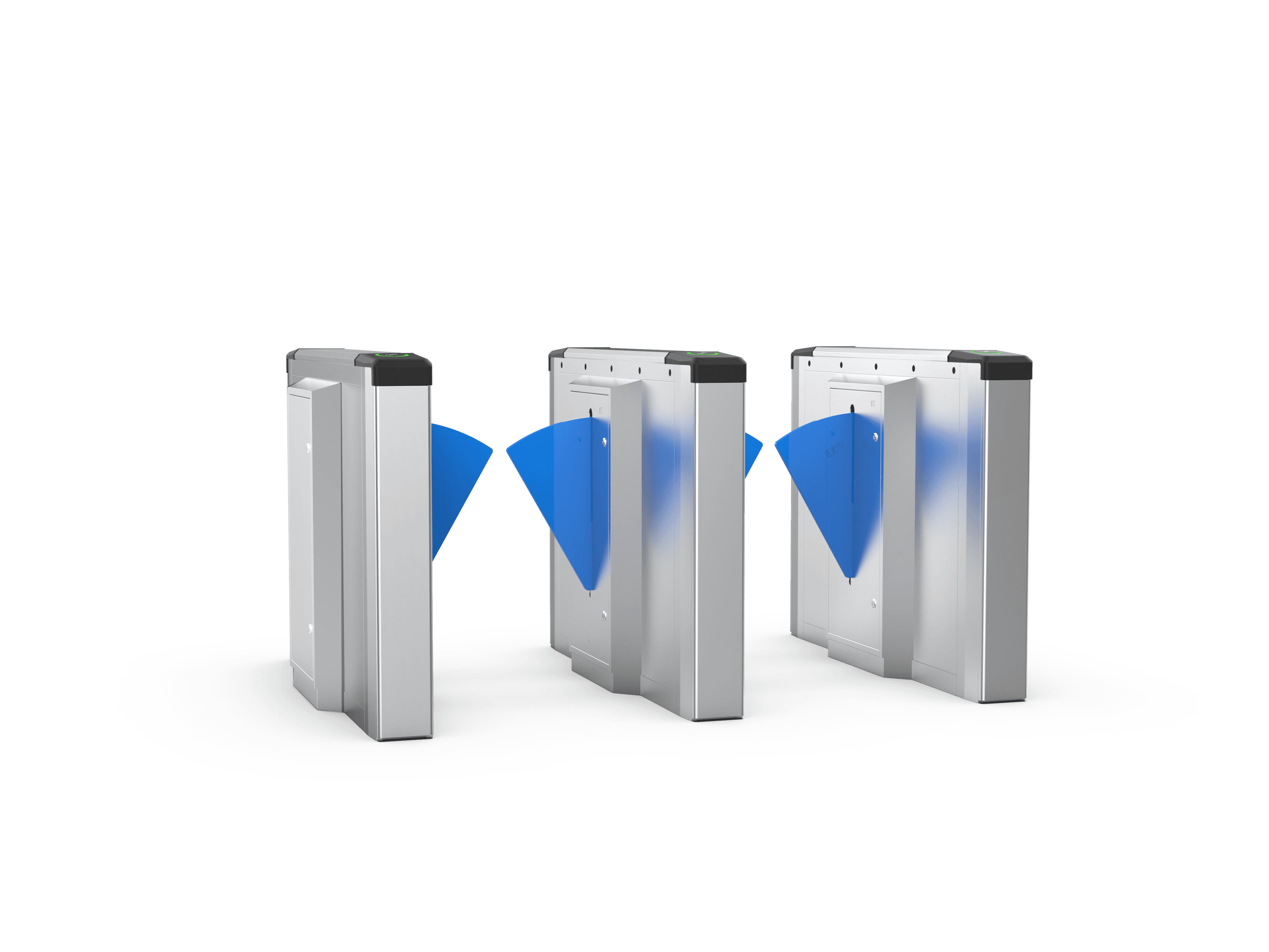 Brushless Motor Barrier Gate Turnstile Multi-Access Control (QR/IC/RFID/Face/Fingerprint) Collision Avoidance 2-Way Operation - 1
