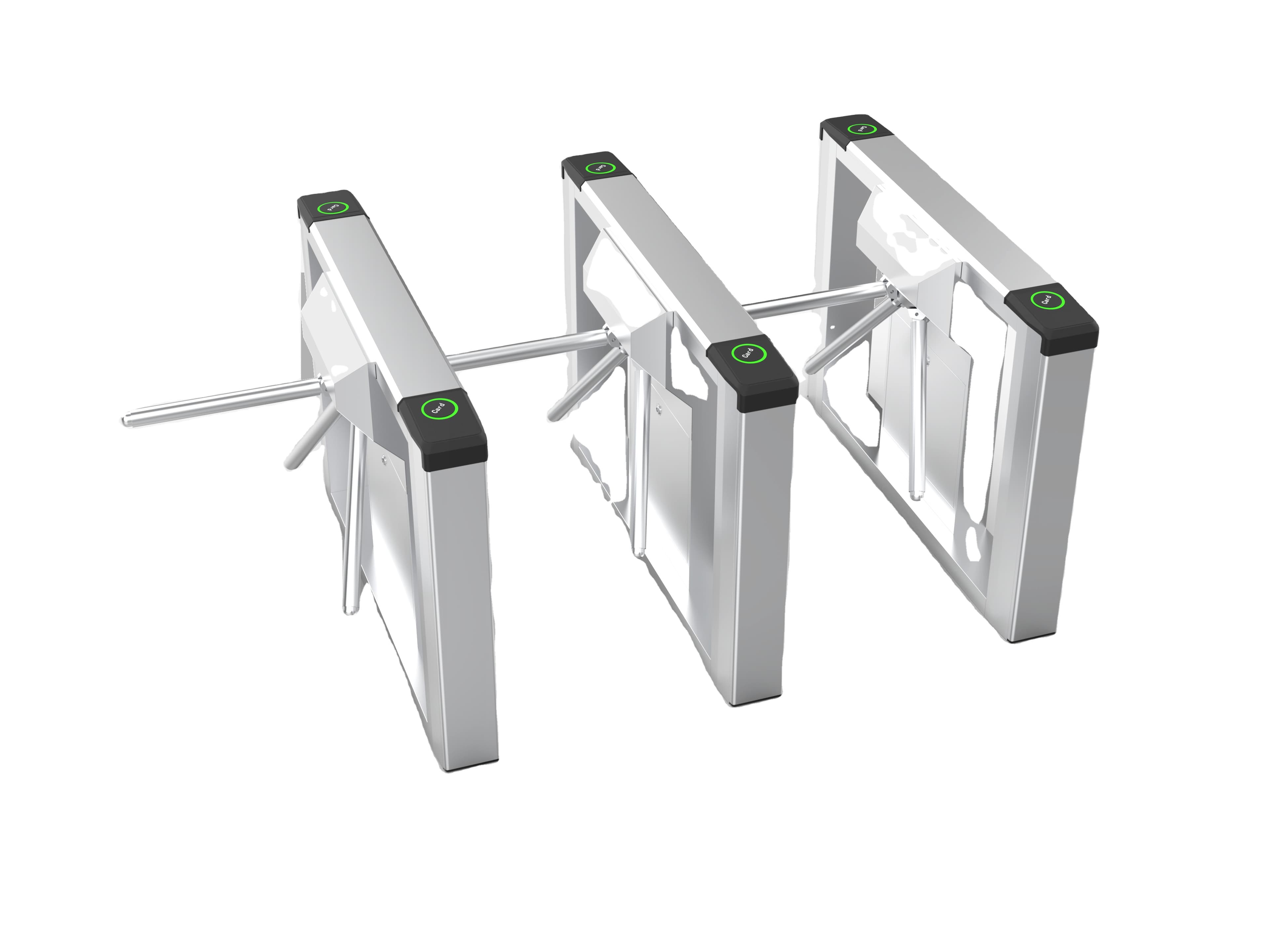 Outdoor Stainless Steel IP54 Protection Anti-Tailgating Access Control Tripod Turnstile Gate for Residential Community - 1