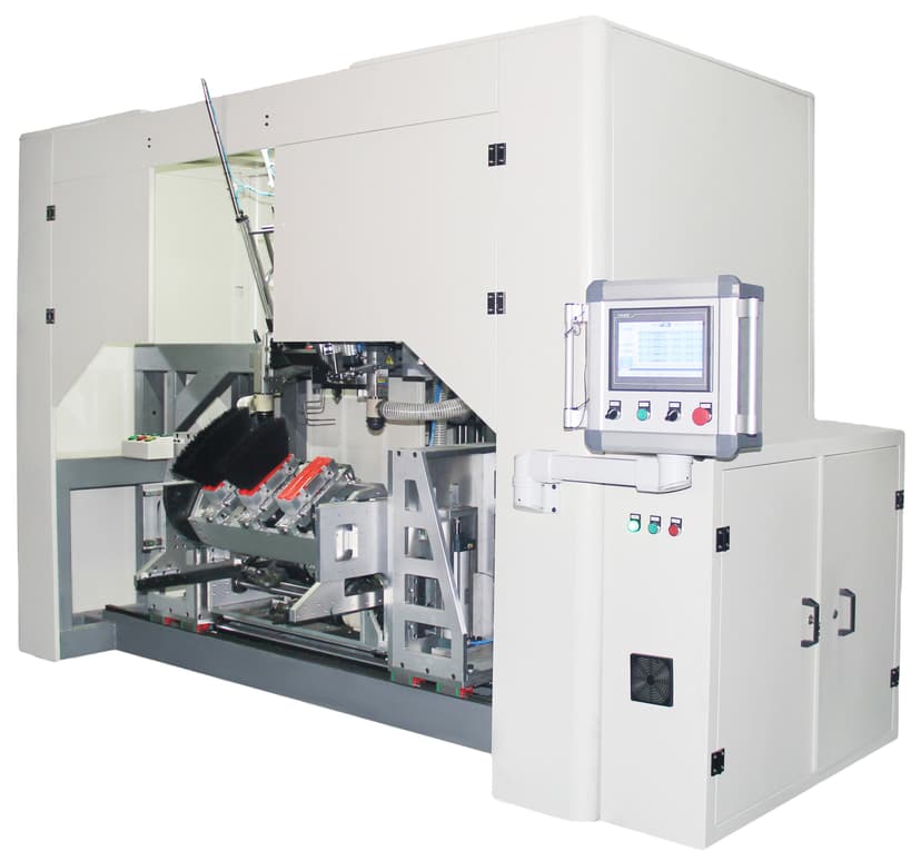 High Production 5 Axis 2 Drilling and 1 Tufting Automatic Wooden and Plastico Broom Making Machine for Making Brooms and Brush