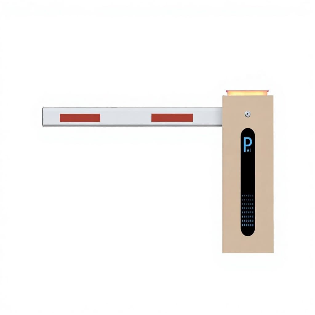 Smart Turnstile Boom Barrier with Brushless Motor Metal Construction Collision Avoidance Remote Control Operation - 1