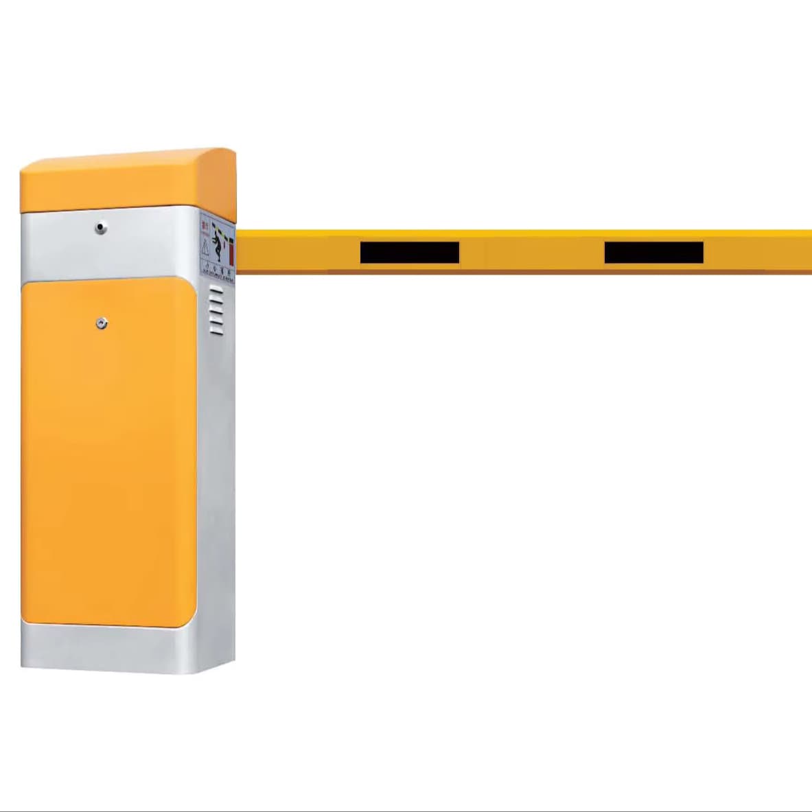 Car Barrier Gate with AC Motor Metal Construction IP54 Protection Remote & Car Recognition for Parking Control (2-Way Operation) - 1