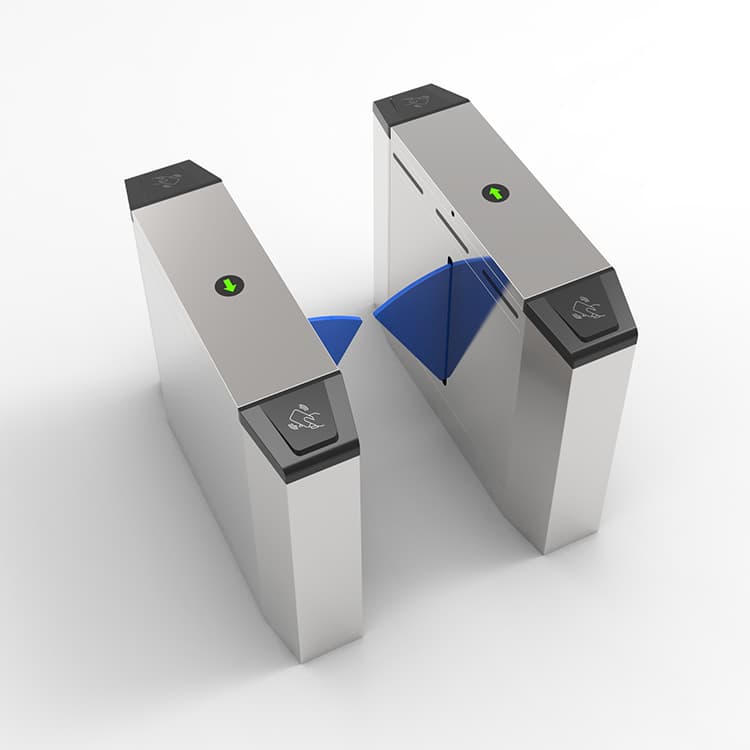 Rfid Retail Security Gate Turnstile Half Height Ticket Gates Flap Barrier Security Flap Barrier Gate - 1