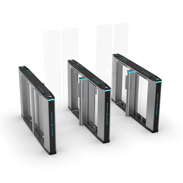 Factory Customizable 600 900mm Access Control Swing Barrier Speed Gate Entrance Turnstiles