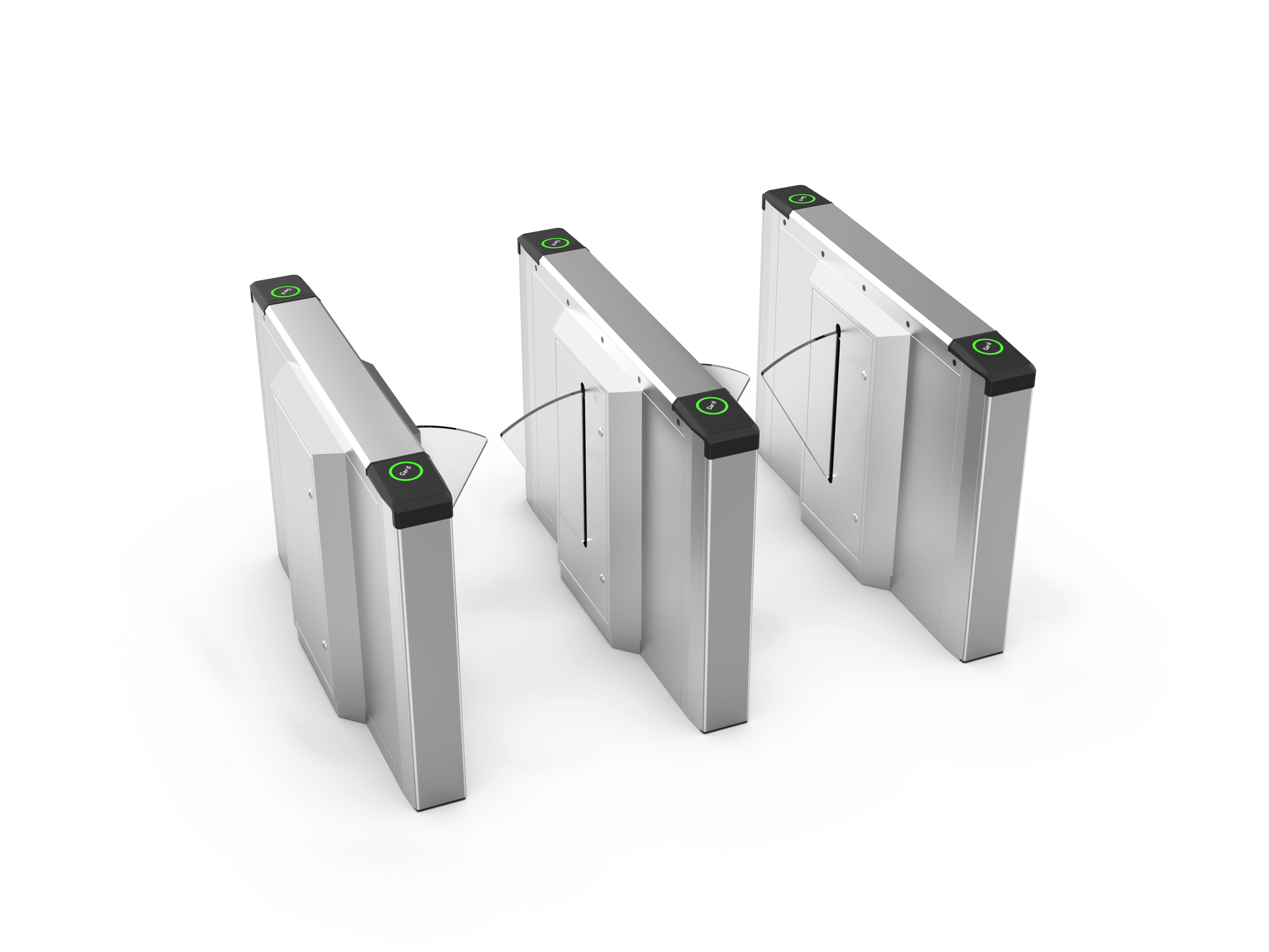 Goldantell Brushless Motor Barrier Gate Anti-Pinch Function Biometric Time Recording Turnstile IP54 Protection Stainless Steel - 1