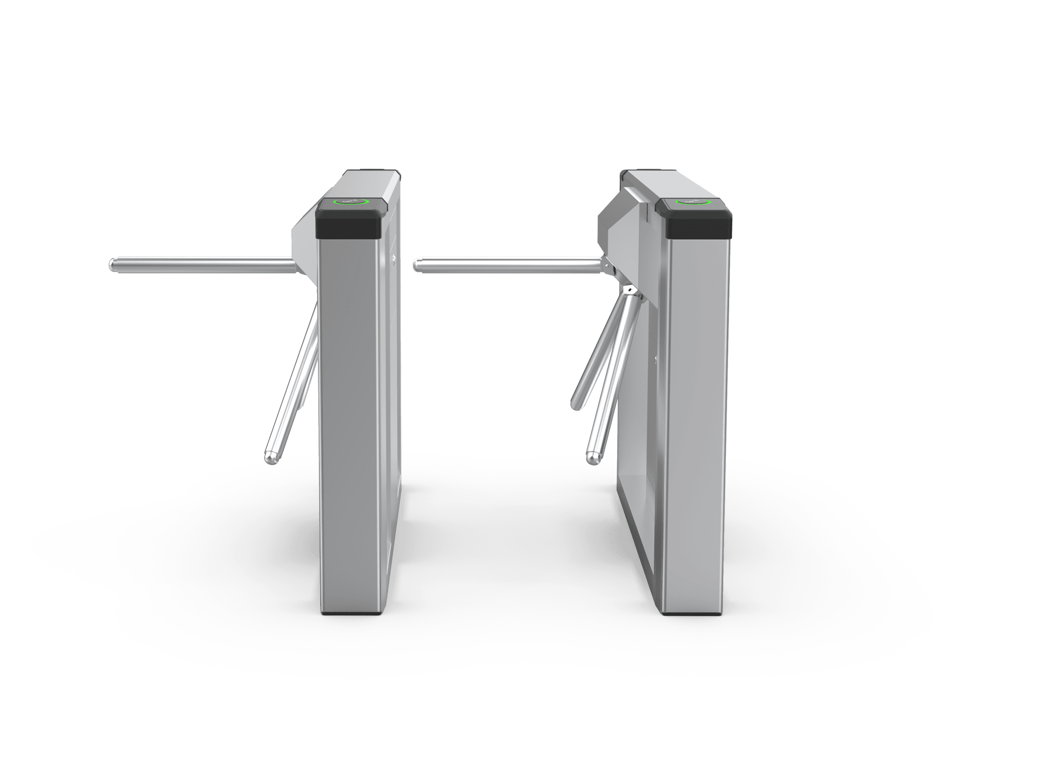 Outdoor Stainless Steel IP54 Protection Anti-Tailgating Face Recognition 2-Way Operation Access Control Tripod Turnstile Gate - 1