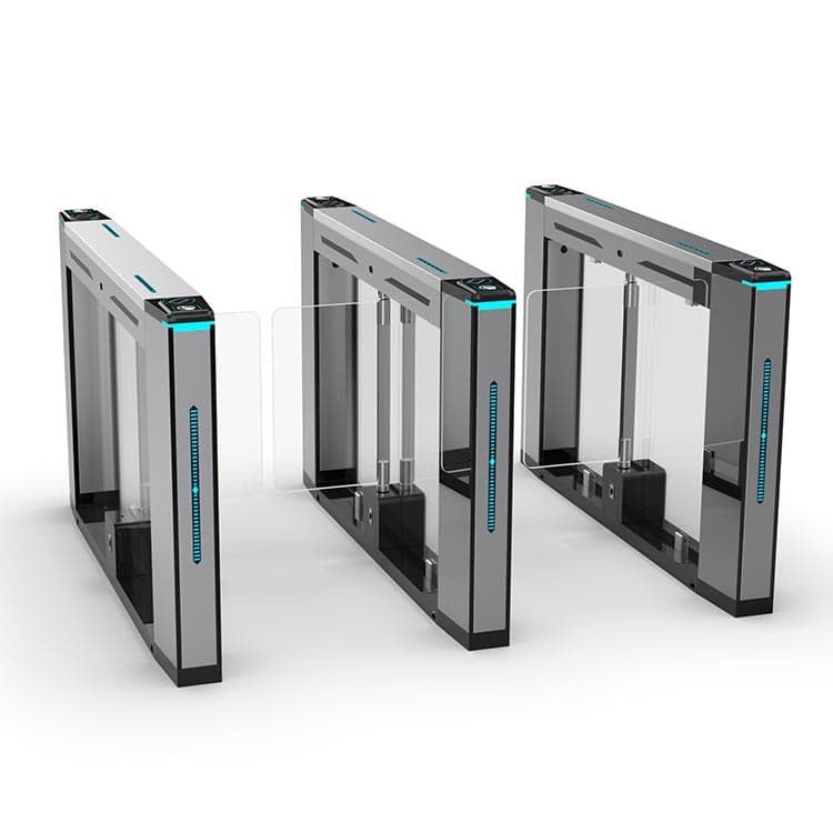Half-height Gate Turnstile Multi-Access Control (QR Code/Face Recognition) 2-Way Operation Anti-Tailgating Entry Management - 1