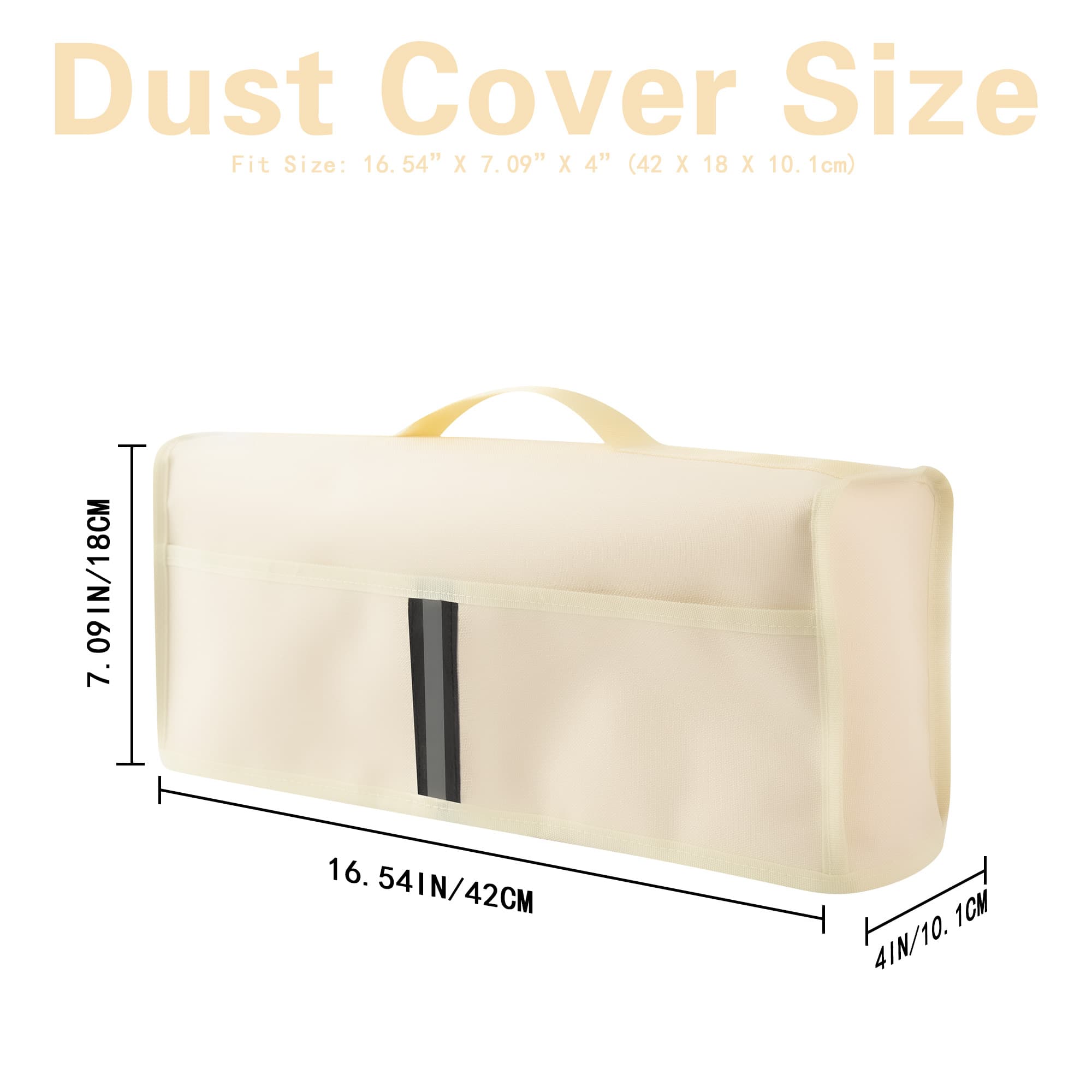 Toaster Cover Compatible with bella 2 Slice Slim Toaster,Waterproof Heatproofant Dustproof Protective Case Heavy Duty Cover - Beige - 1