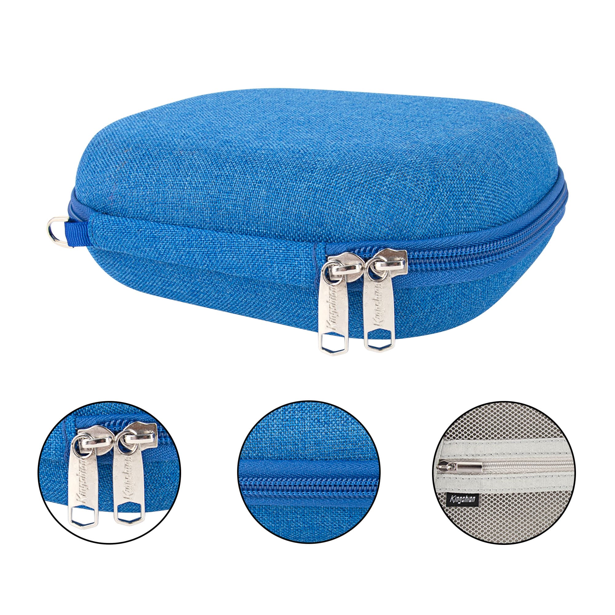 Harte Kopfhörertasche kompatibel mit JBL Tune 510BT, 520BT, 525BT, 500BT, 560BT, 570BT, Tune 600BTNC, 660NC
, 670NC, Reisetasche für Live 460NC, Live 400BT, T450BT, E45BT (dunkelblau) - 1