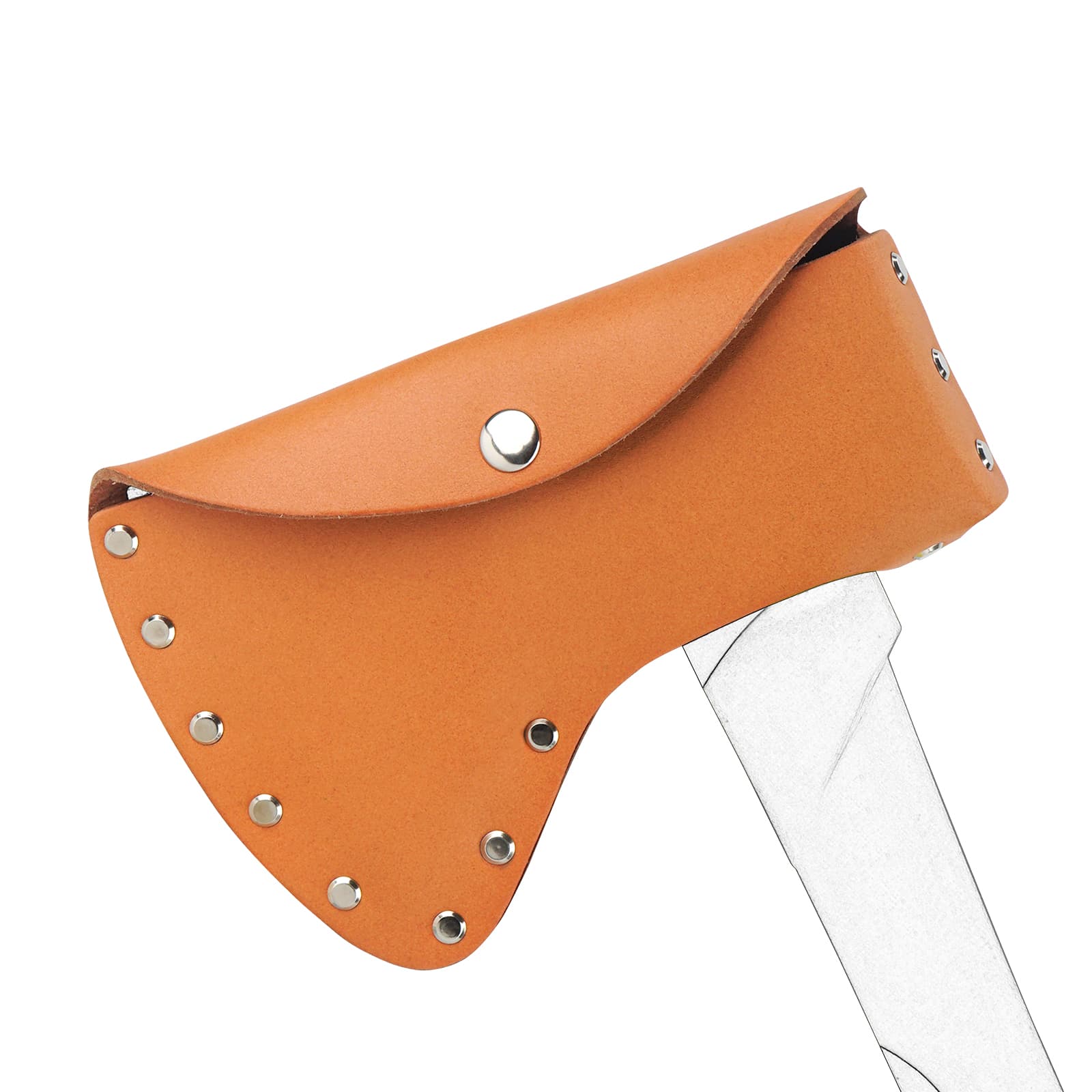 JANKOW Axe Head Sheath, Durable Camp Axe Case Blade Cover, Leather Holster, Hatchet Cover, Sheath Cover for 4.13 inches - 4.72 inches Belt - 1
