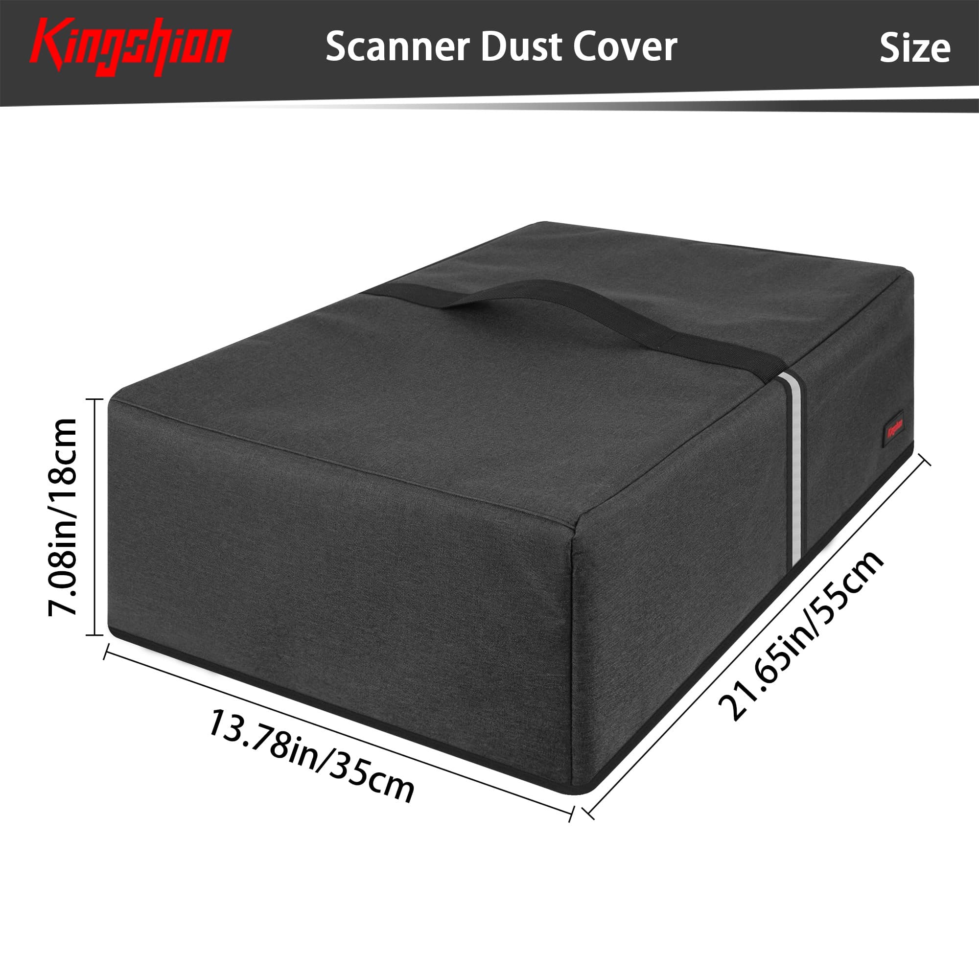 Kingshion Scanner Dust Cover, Scanner Protector compatible with Epson V700/V750/V750- m Pro/V800/V850 photo film scanner (Dark Grey) - 1