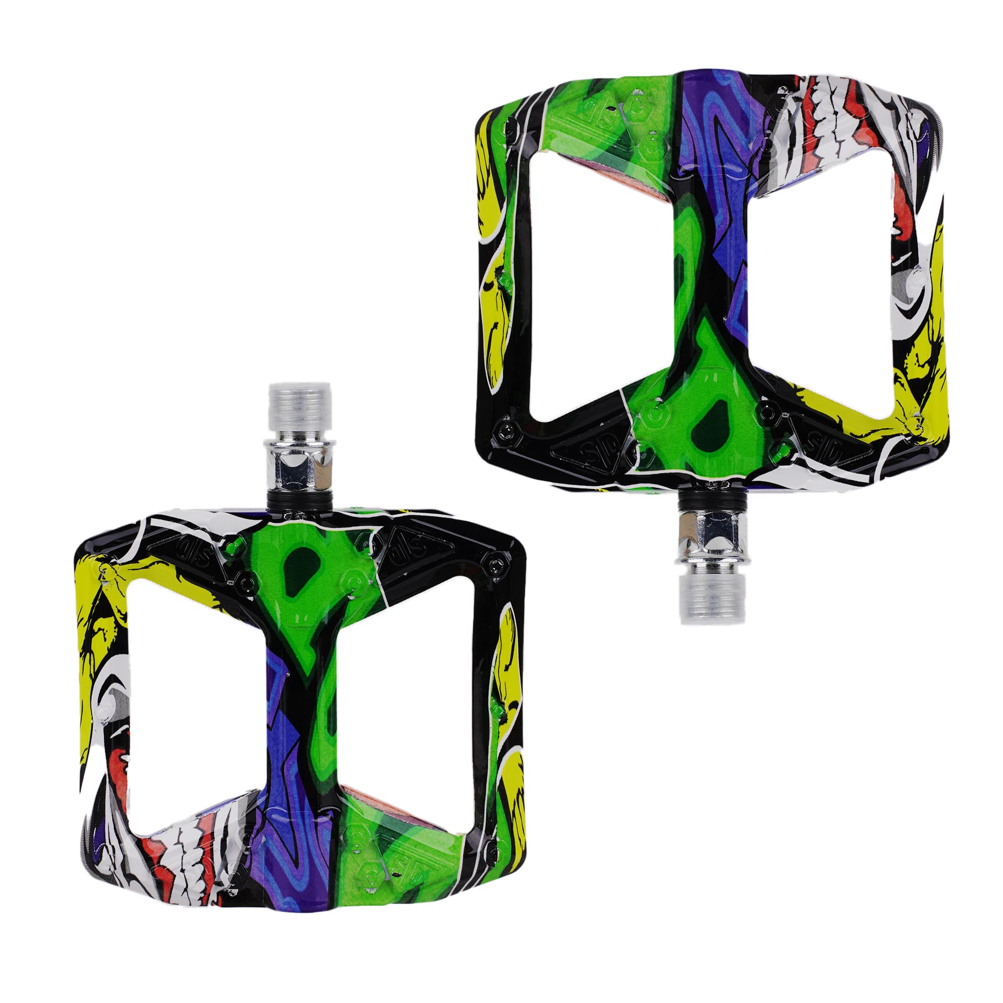 RidingRush Bicycle Pedals – Flat Pedals for Mountain Bikes, Road Bikes, and E-Bikes, High Grip, Easy to Install, Comfortable Riding Experience - 1