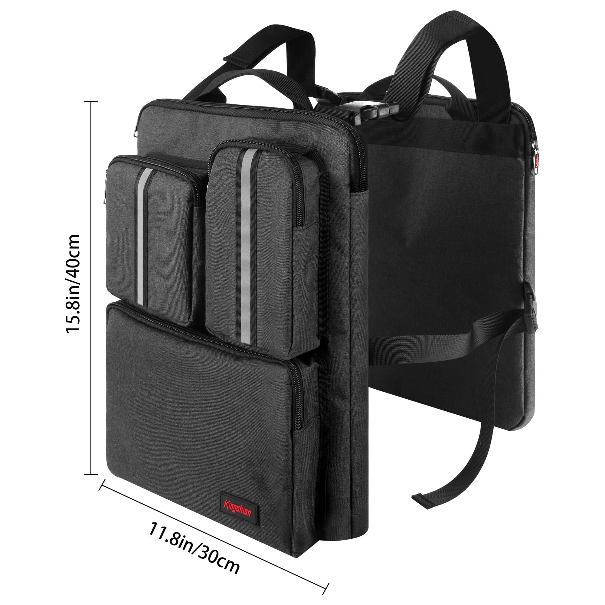 Kingshion Luggage Hanging Bag, Packing Cubes for Travel luggage organizer bags be stored books, electronic devices, cables, cosmetics, dustproof, durable, business travel must -Dark Grey - 1