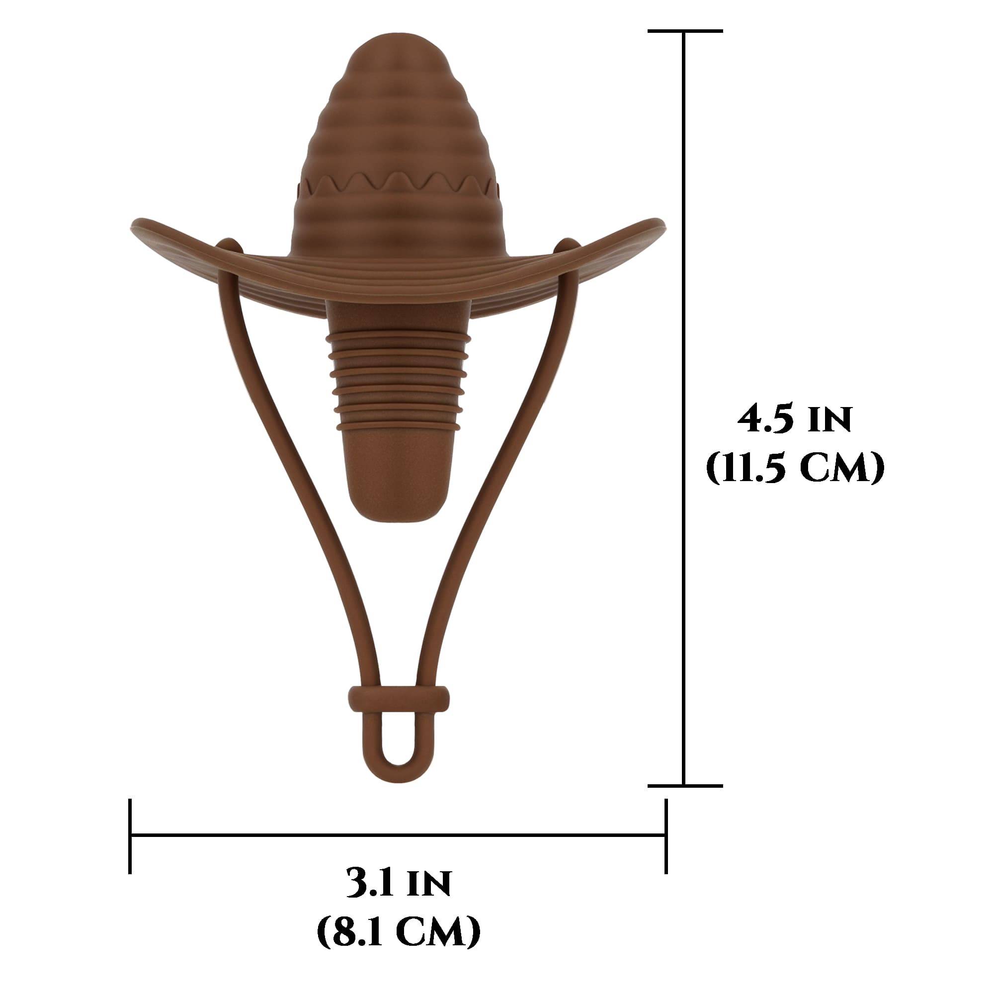 JANKOW Silicone Wine Stopper, Cowboy Hat Wines Bottle Stopper, Wines Bottle Sealing Plug, Leak Proof Bottles Cap Sealer, for Beer Champagne Whiskey to Keep Wine Fresh(2Pcs Brown) - 1