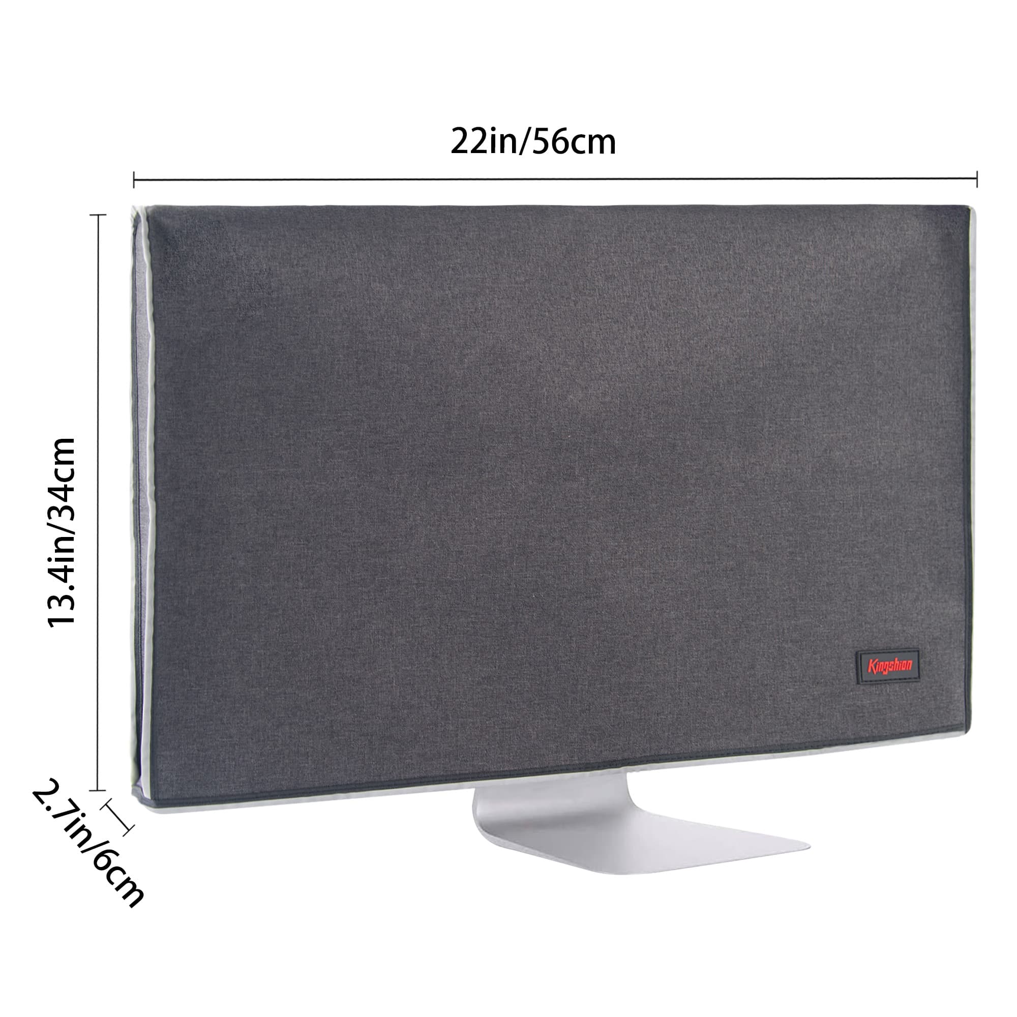 Monitor Dust Cover 24 inch Anti-Static Dustproof LCD/LED/HD Panel Case Computer Screen Protective Sleeve Compatible with iMac 24 inch PC, Desktop and TV, Black - 1