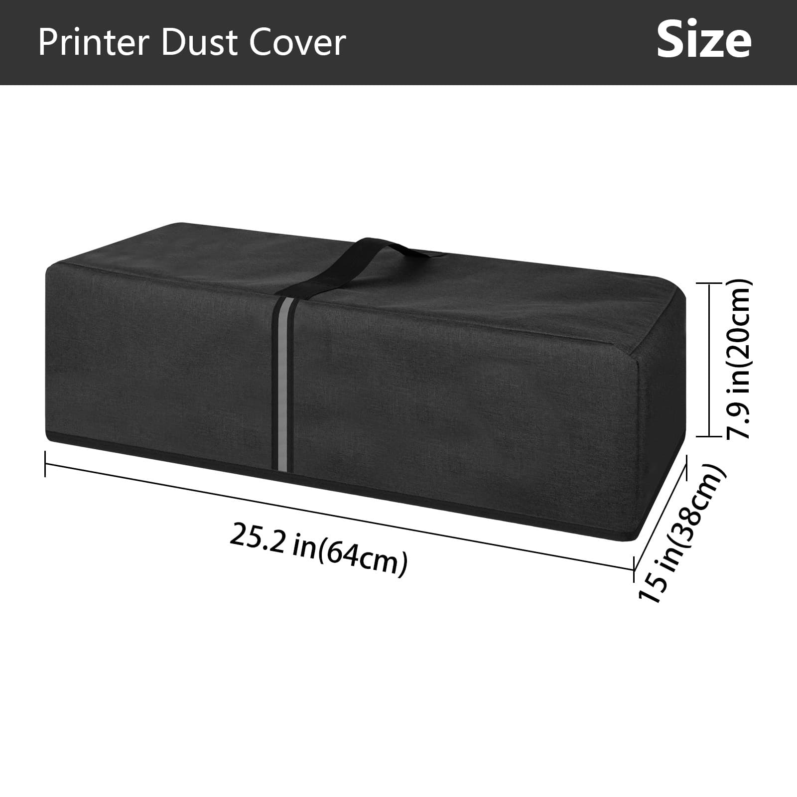 Kingshion Printer Dust Cover Compatible with Canon imagePROGRAF Pro-310 or Canon Pixma Pro-300 Printers,Splash-Proof Fabric Easy to Clean & Storage, Dark Grey - 1