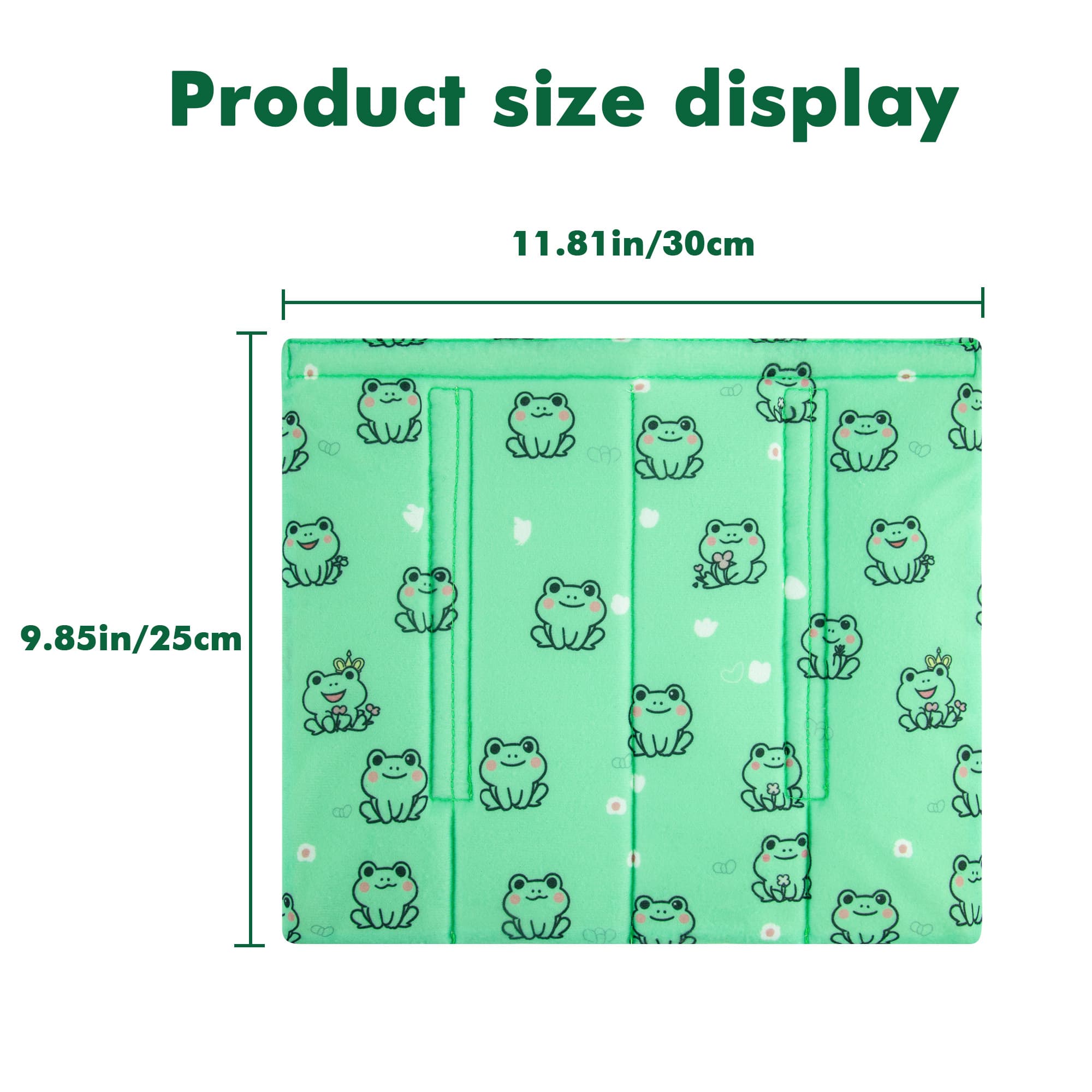 4Pcs Bunk Bed Ladder Pads, 30 x 25cm Bunk Ladder Cover with 8 Adjustable Straps, Comfortable Step Pads for Loft Bed, Suitable for Safe and Comfortable Climbing, Green Frog - 1