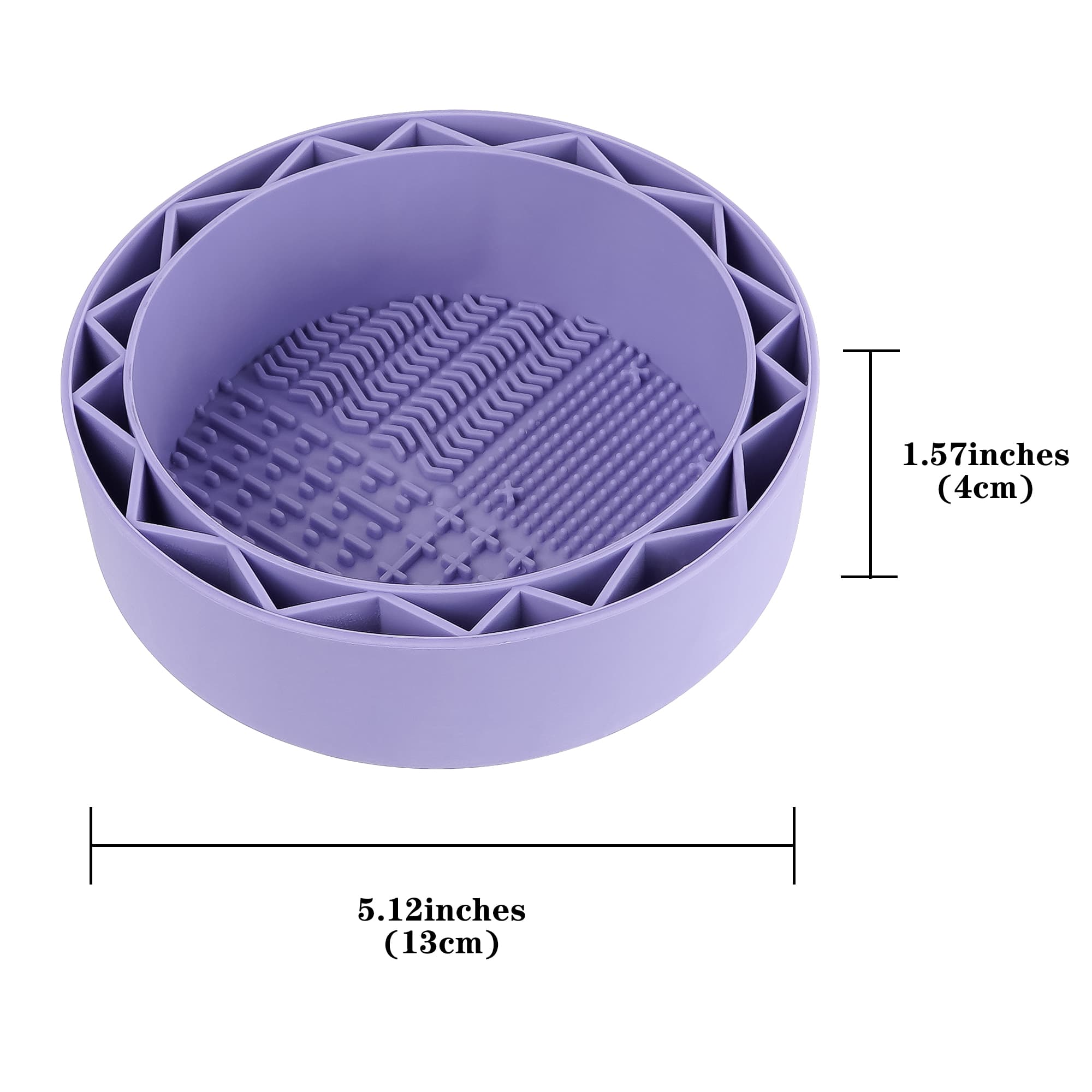 JANKOW Pen Brush Washer, Watercolor Brush Cleaner, Silicone Brush Bowl Clean, Brush Holder Cleaner, Watercolor Painting Water Cup for Acrylic Oil Painti (1Pcs Purple) - 1