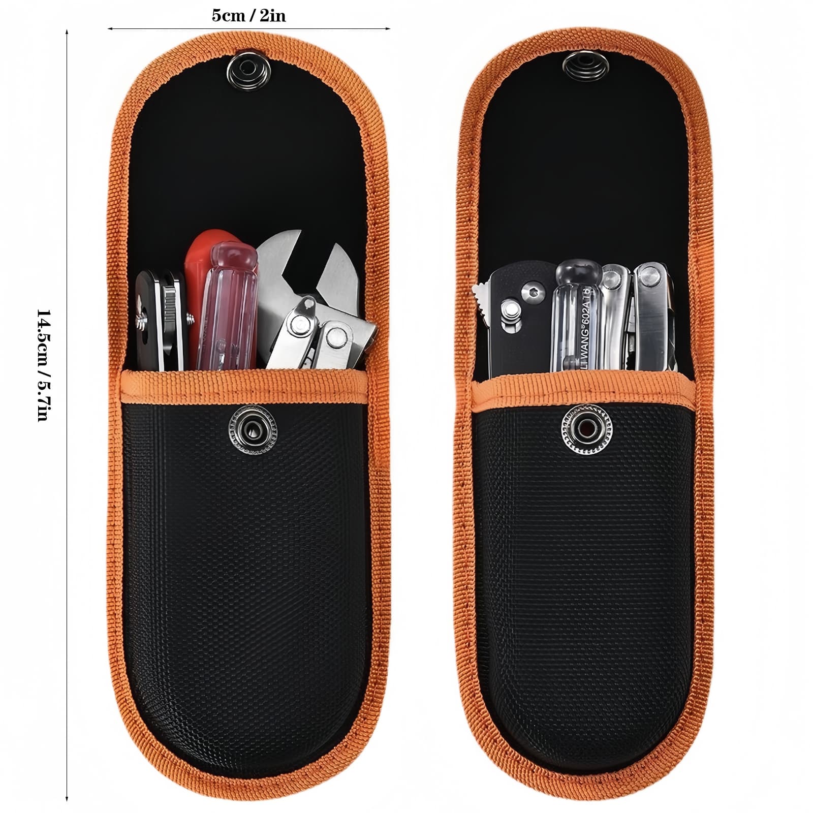 JANKOW Smart Belt Pouch Set-Slot, Tool Storage Bag, Portable Waist Bag Storage Bags, Multi Tool Case for Small Portable Tools (Black) - 1