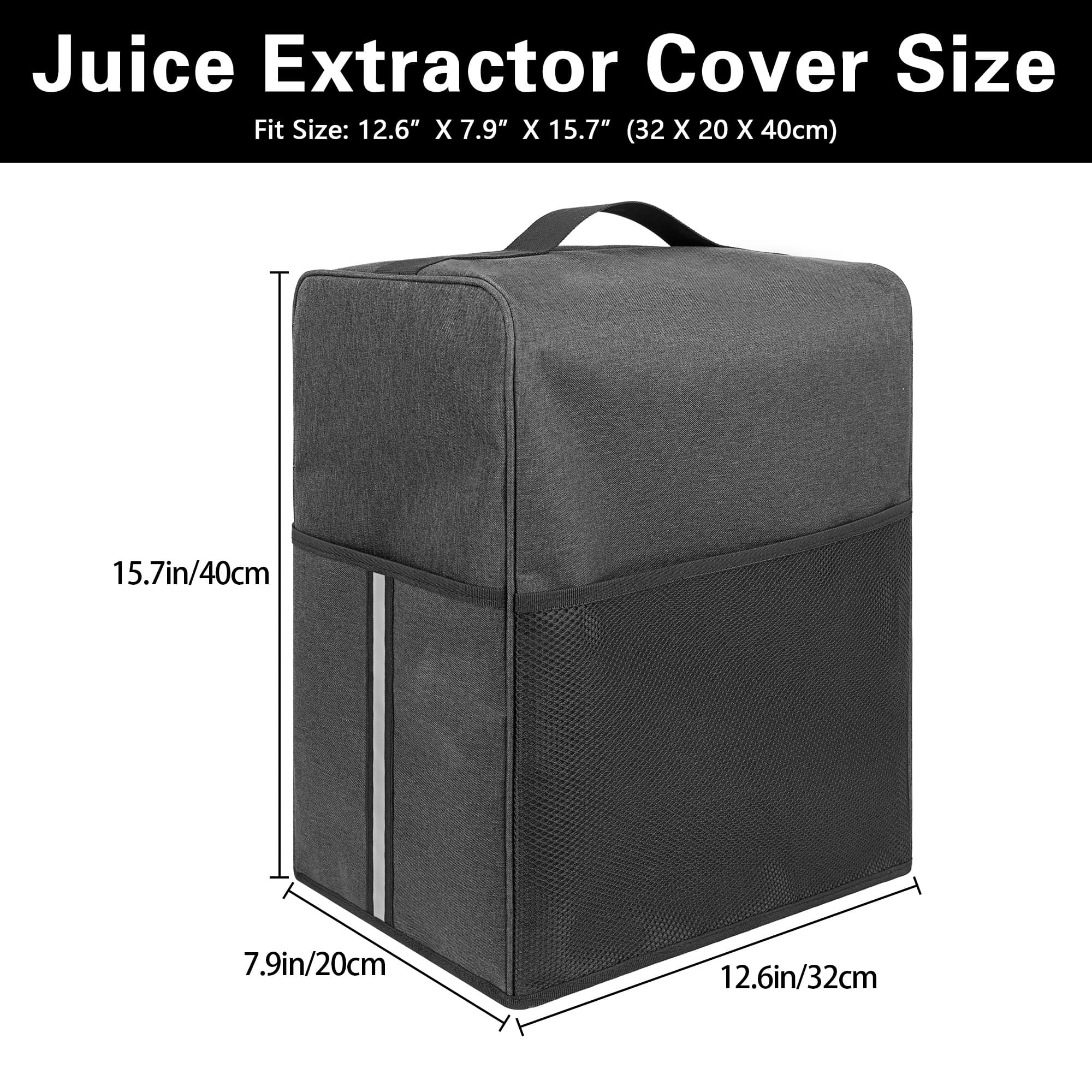 Juicer Cover, Waterproof and Dustproof Protective Cover Compatible with Ninja JC151 and Ninja NeverClog Cold Press Juicer, 12.6 "L x 7.9 "W x 15.7 "H - Dark grey - 1
