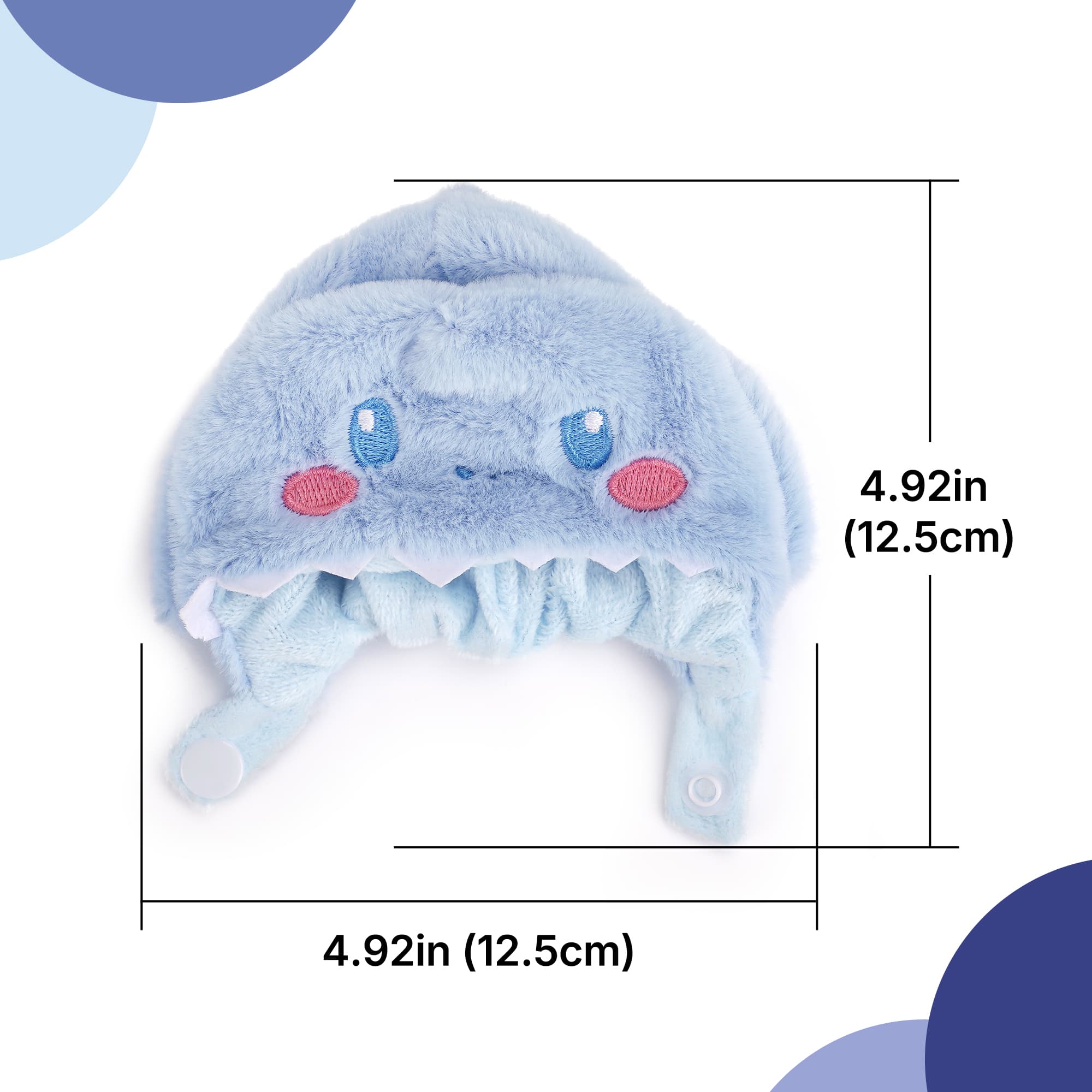 ReignSword Blue Shark Plush Hat Compatible with Eilik Robot, Fun Animal Style Headband, Adorable Soft Plush Robot Costume Accessory - 1